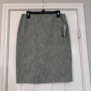 Premise Green and Blue Patterned Pencil Skirt
